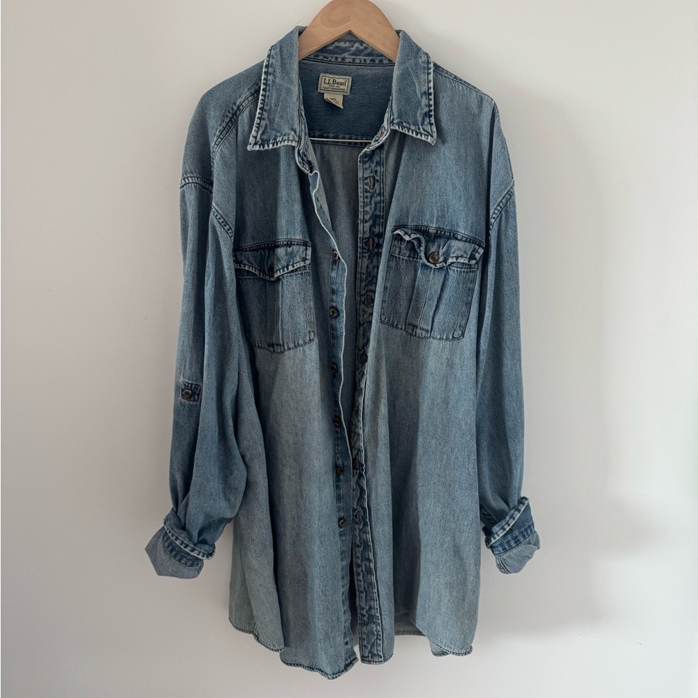 LL Bean Denim button up